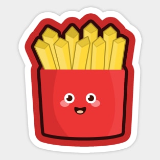 Kawaii French Fries Sticker